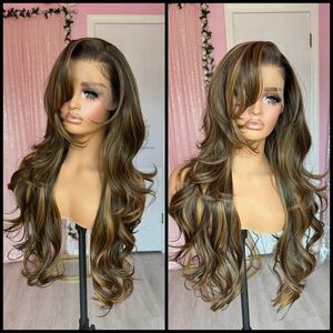 Human Hair Blended Lace Front Wig